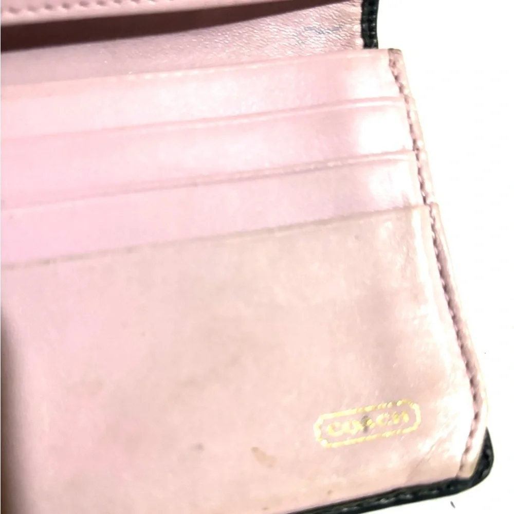 Coach vintage Black Leather Wallet